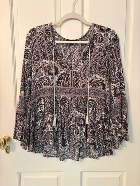 AE Boho Paisley Blouse